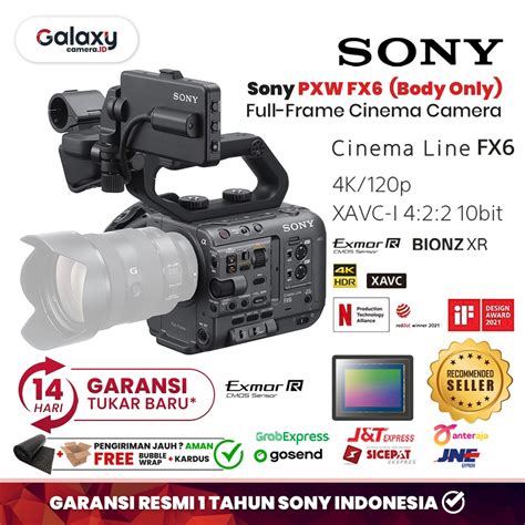 Jual Sony PXW FX6 Full Frame Cinema Camera Sony FX6 Sony FX 6 Resmi