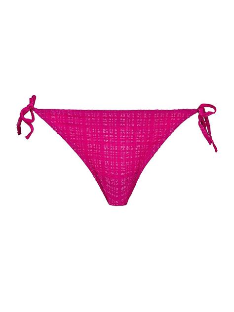 Vilebrequin Seersucker String Bikini Bottom Pourpre Editorialist