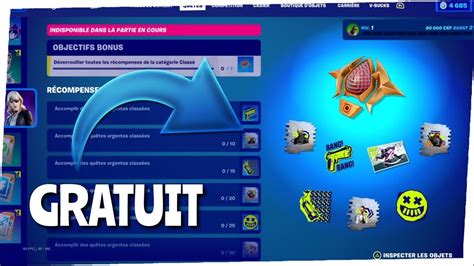 Recompenses Gratuites Classe Saison Chapitre Fortnite Ranked