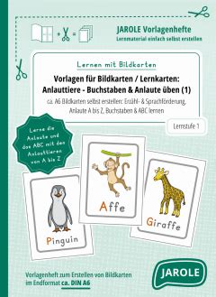 Anlauttiere Buchstaben Anlaute üben 1 Lernen mit Bildkarten