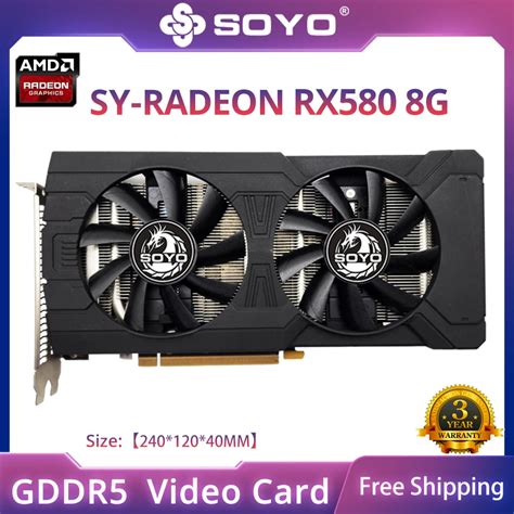 Soyo Tarjeta Gr Fica Amd Radeon Rx G Gddr Memoria De Bits