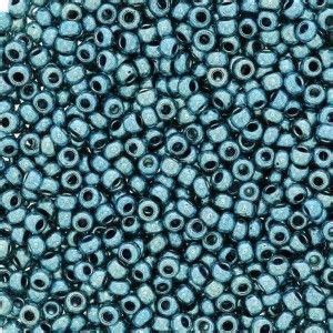 Mini rocailles 11 0 2 mm Terra Métallique Bleu gris x20g Perles Co