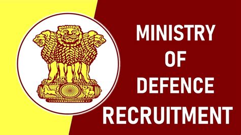 Ministry Of Defence Recruitment 2023 Notification Out For 20