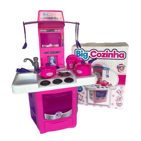 Cozinha De Brinquedo Sai Aguá Fogãozinho e Panelinhas Shopee Brasil