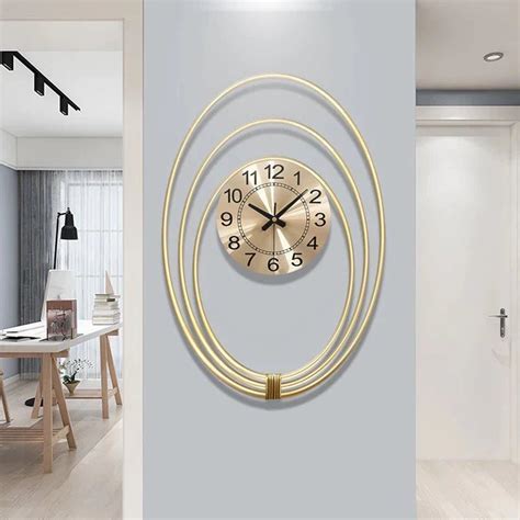 oval wall clock shaghaf home