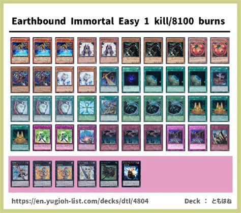 Earthbound Immortal Easy 1 Kill8100 Burns Deck 2013 Earthbound