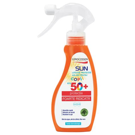 Spray Cu Protectie Solara Pentru Copii SPF 50 Sun 200 Ml Bebe Tei