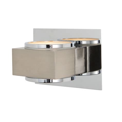 Forum Lighting Spa Sl 1644h Indus Single Light Bathroom Wall Fitting In Polished Chrome And