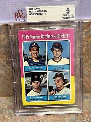 1975 Topps Gary Carter HOF RC Rookie 620 BVG BGS 5 Baseball Expos EBay