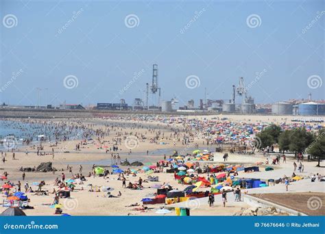 Beach in Porto, Portugal editorial photo. Image of seaside - 76676646