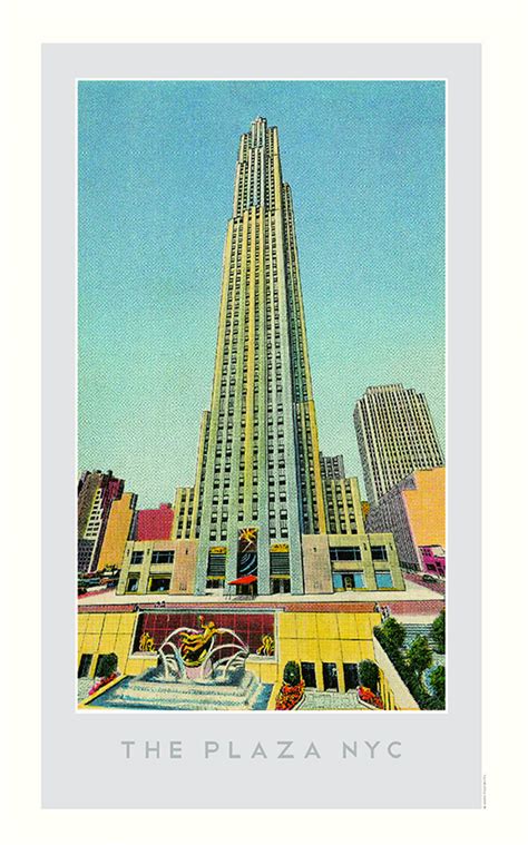 The Plaza NYC (Rockefeller Plaza) Print - Golf Frames - golframes.com