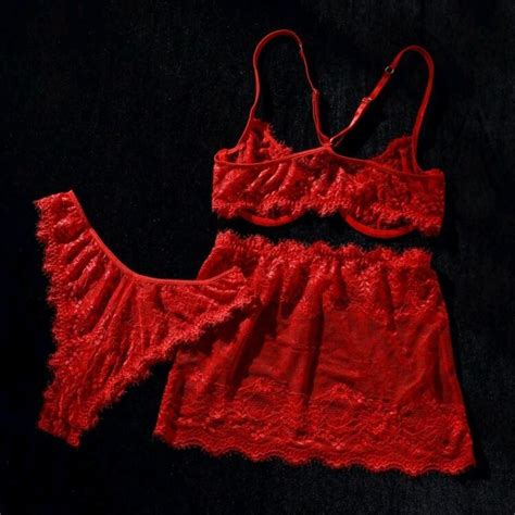 Sexy Lace Lingerie Skirt Bra Depop