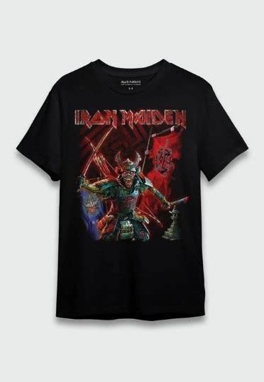 Camiseta Iron Maiden Senjutsu Flag T Nel Do Rock