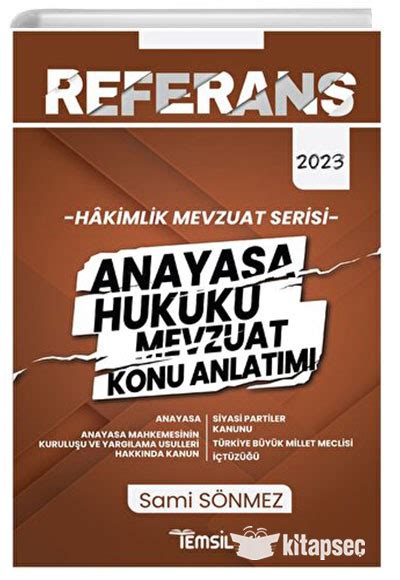 Referans Hakimlik Mevzuat Serisi Anayasa Hukuku Mevzuat Konu Anlatımı