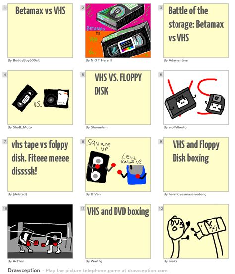 Betamax vs VHS - Drawception