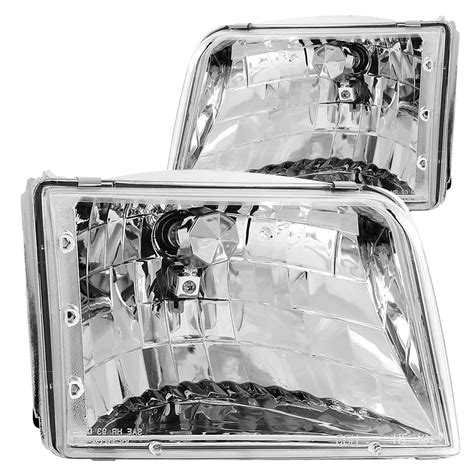 Anzo Crystal Headlights Ford Ranger 93 97 Chrome Housing 111036 Redline360