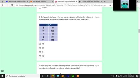 SOLVED En la siguiente tabla Por qué número debes multiplicar los