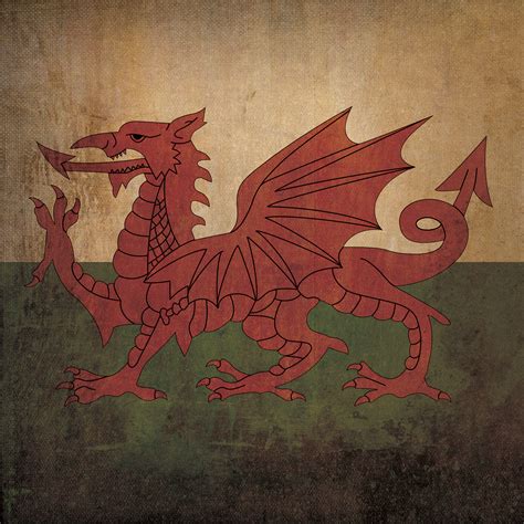 Wales Flag Art - City Prints