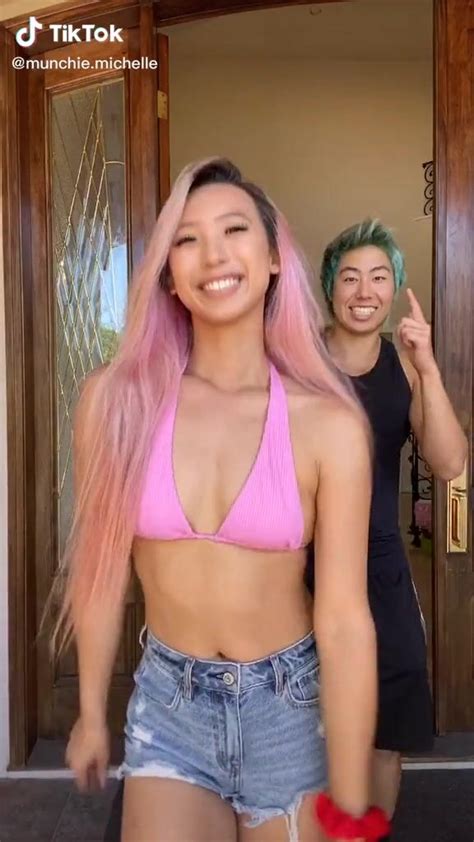 Hottie Michelle Chin In Pink Bikini Top Sexyfilter