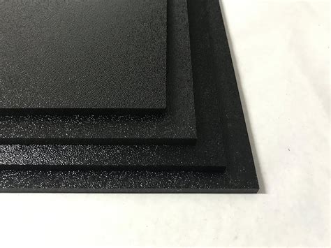 Abs Black Plastic Sheet 1 16 X 24 X 48” Textured 1 Side Vacuum Forming Pack Of 4