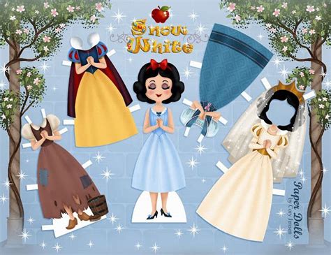 Las Recortables De Veva E Isabel Blancanieves Recortables Disney