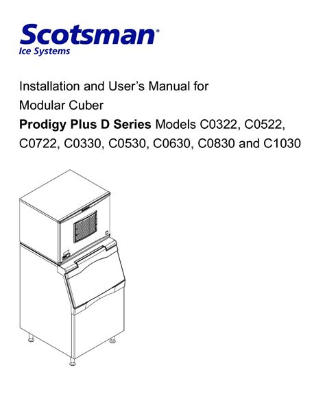 Scotsman C0330MA 1 Prodigy Series 30 Air Cooled Medium Cube Ice