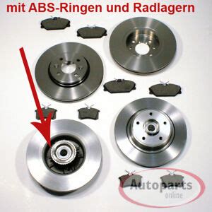 Opel Vivaro Bremsscheiben mit ABS Ringe Radlager Bremsbeläge für