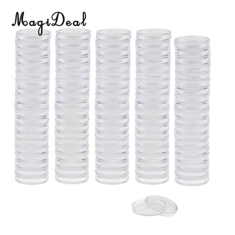 Magideal Stks Partij Clear Ronde Plastic Coin Grandado