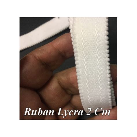 Galon Ruban Lycra En Cm Au M Tre Blanc Pour Lingerie Et Customisa