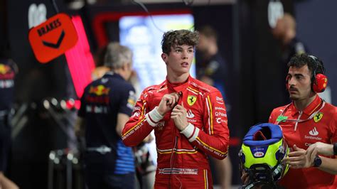 British teenager Oliver Bearman replaces Carlos Sainz for Ferrari in ...