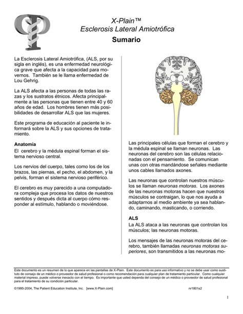 Esclerosis Lateral Amiotrofica
