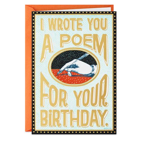 A Poem for You Funny Birthday Card – GonaKart International