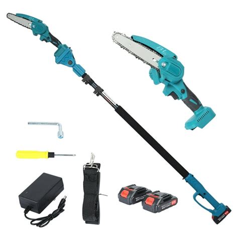 2 In 1 Cordless Pole Saw And Mini Chainsaw 6 Inch Brushless Electric