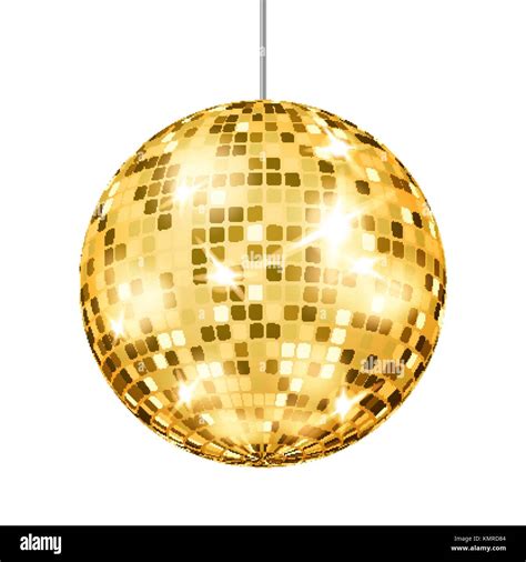 Gold Disco Ball Vector Dance Club Retro Party Classic Light Element