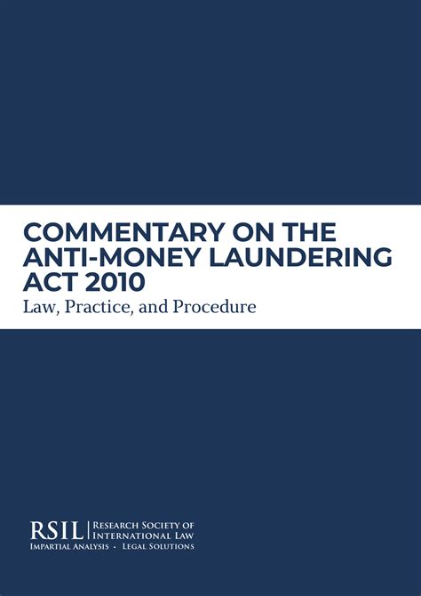 Commentary On The Anti Money Laundering Act Amla 2010