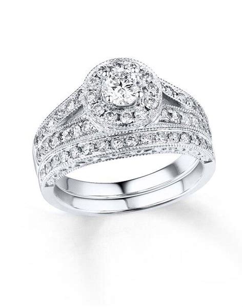 Kay Jewelers Diamond Bridal Set 34 Ct Tw Round Cut 14k White Gold