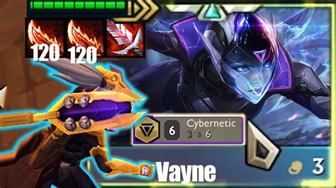 Vayne Carry 6 Cybernetic Team TFT SET3 5 YouTube