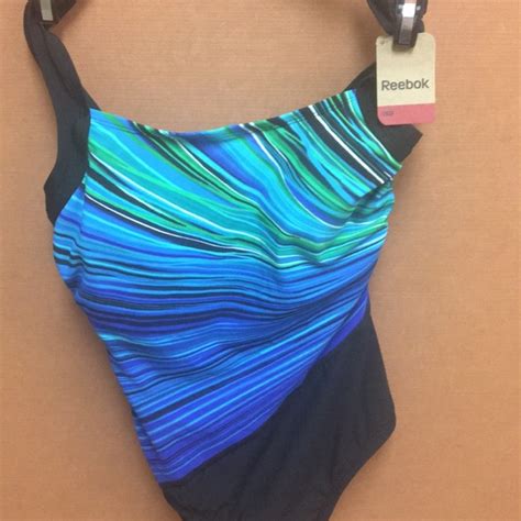 Reebok Swim Reebok Swimsuit Black With A Splash Of Color Poshmark