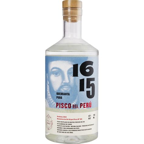 Pisco Puro Quebranta Botella 70 Cl PISCO 1615 Supermercado El Corte