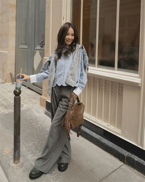 Hot Fashion Blogger C Ng Ch Ph I Qu N Ng R Ng Theo C Ch N Y M B O Ch T M Ai C Ng S N