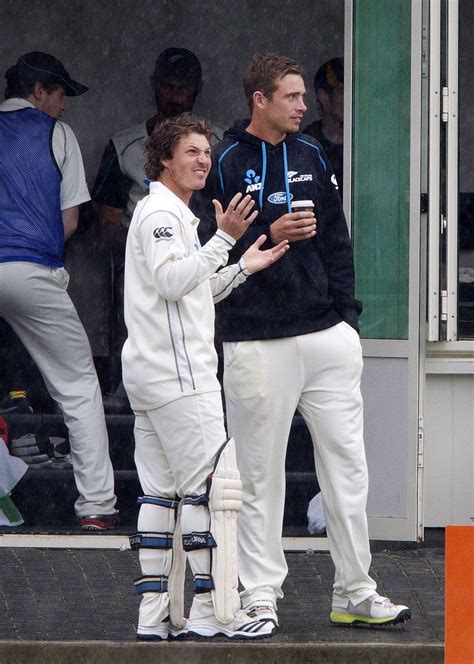 BJ Watling Watches The Rain Pour Down ESPNcricinfo