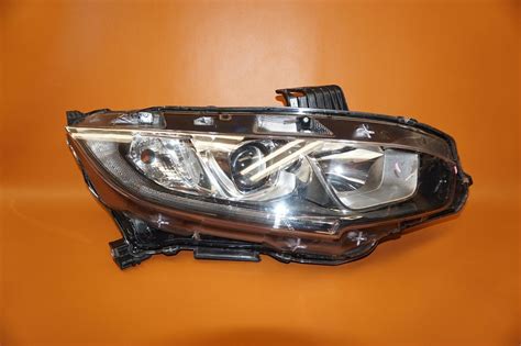 Honda Civic Headlight Right Passenger 2016 2017 Sedan Led