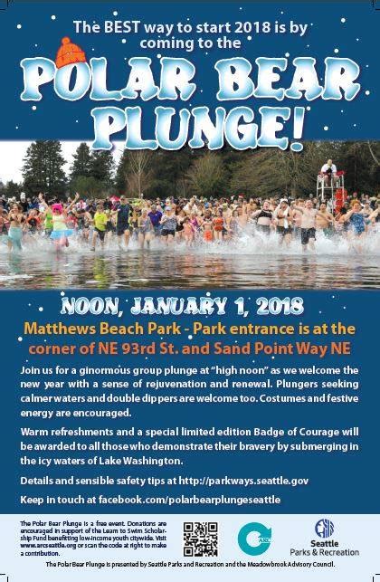 16th Annual Polar Bear Plunge Set For Jan 1 At Matthews Beach Parkways