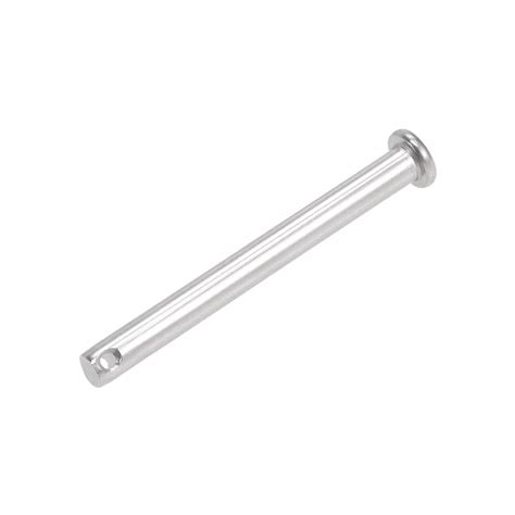 Uxcell Single Hole Clevis Pins 6mm X 60mm Flat Head 304 Stainless Steel Link Hinge Pin