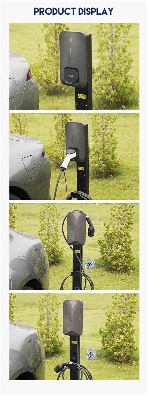 Wallbox Kw Electric Car Ev Charging Station Wall Mounted Type Plug