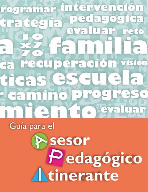 Gu A Para El Asesor Pedag Gico Itinerante Pedagogica Habilidades