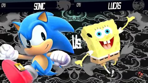 Classic Sonic Vs Spongebob Requested Smash Battle Youtube