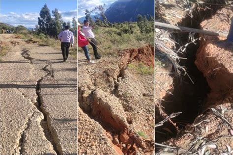 Huari Posible Falla Geol Gica Deja Grietas En Viviendas Cultivos Y