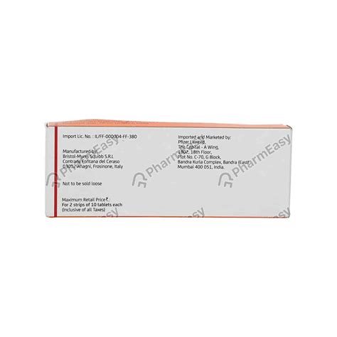 Buy Eliquis 5mg Tab 2*10'S Online at Flat 18% OFF* | PharmEasy