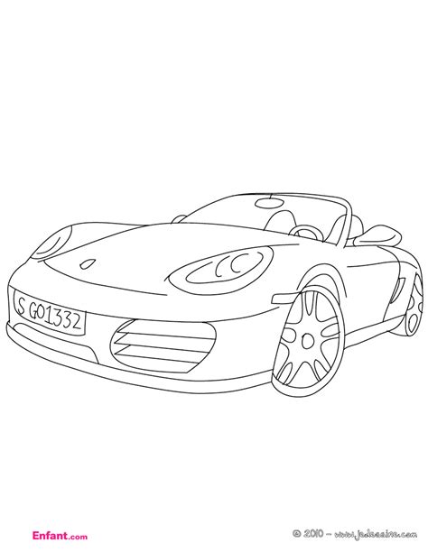 Coloriage Voiture Automobile Transport Dessin Colorier